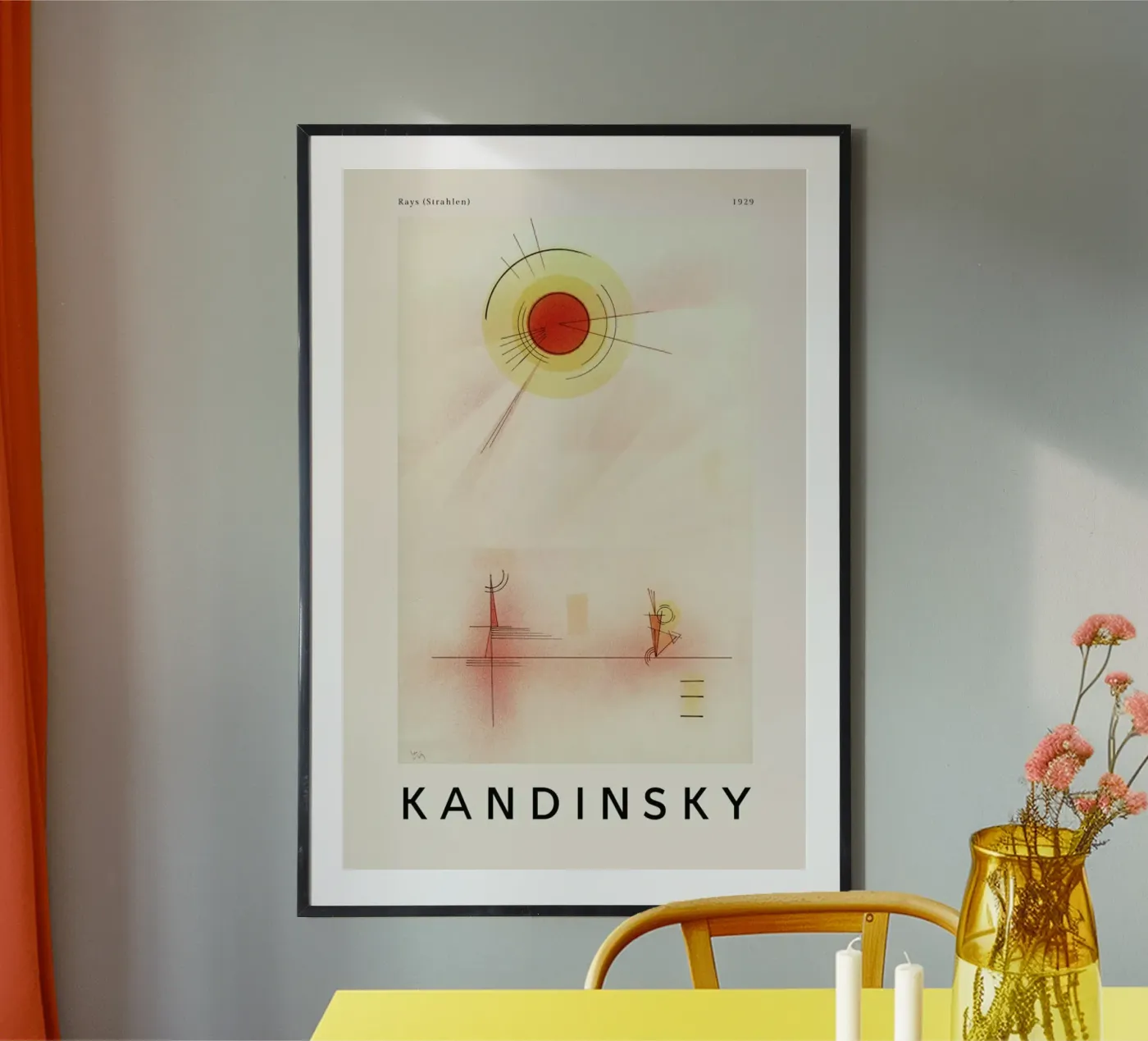 Kandinsky - Rays poster de ARTOTHEK
