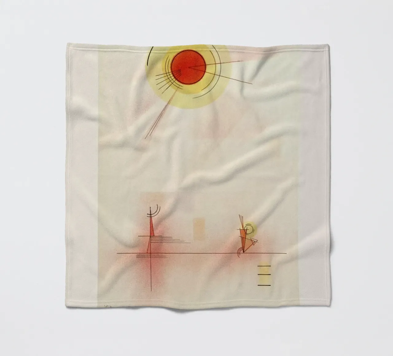 Kandinsky - Rays coperta in pile da ARTOTHEK