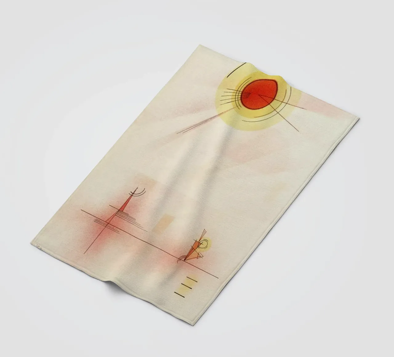 Kandinsky - Rays coperta in pile da ARTOTHEK