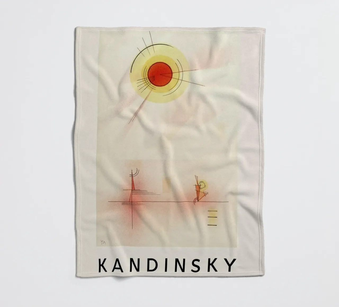 Kandinsky - Rays coperta in pile da ARTOTHEK