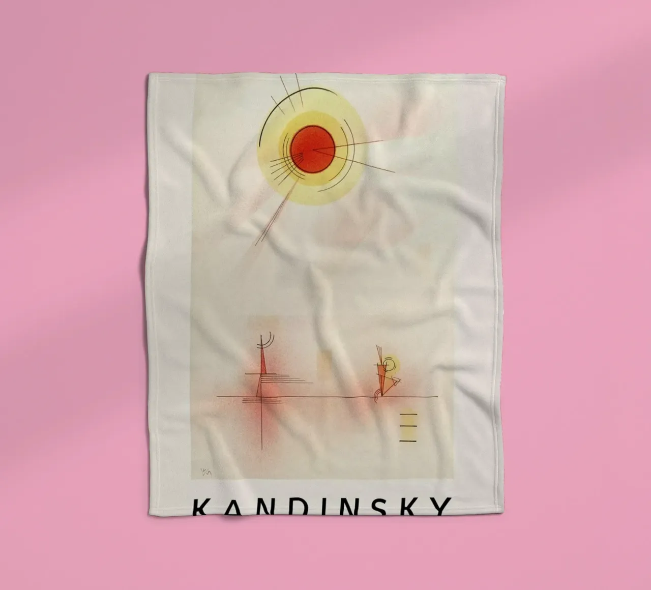 Kandinsky - Rays coperta in pile da ARTOTHEK