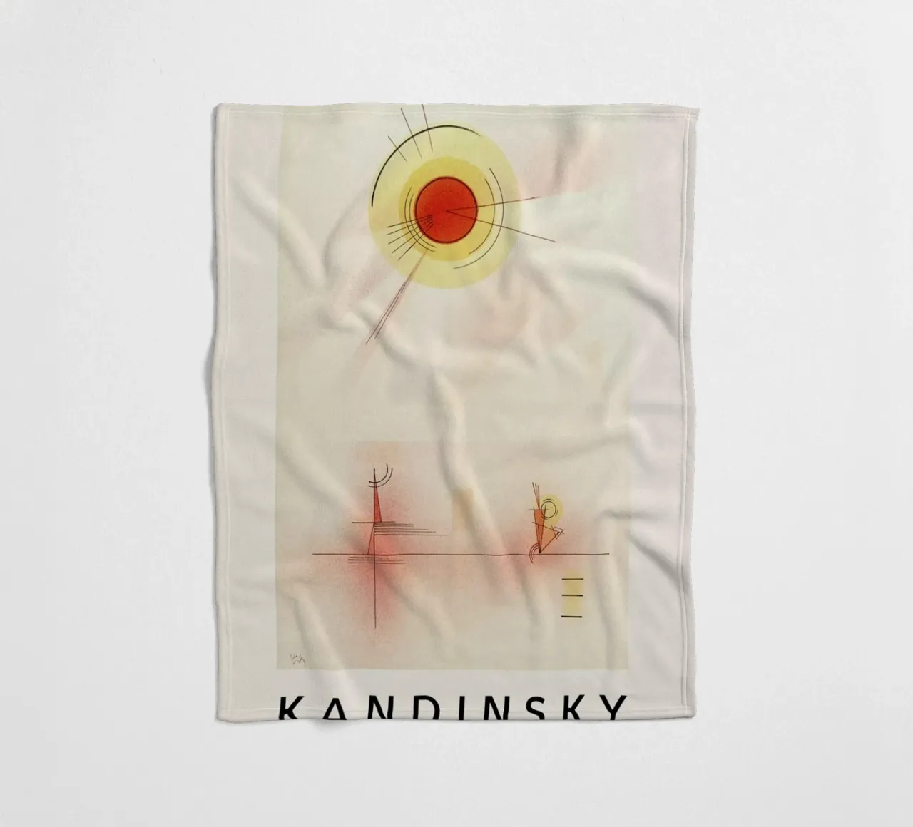 Kandinsky - Rays coperta in pile da ARTOTHEK