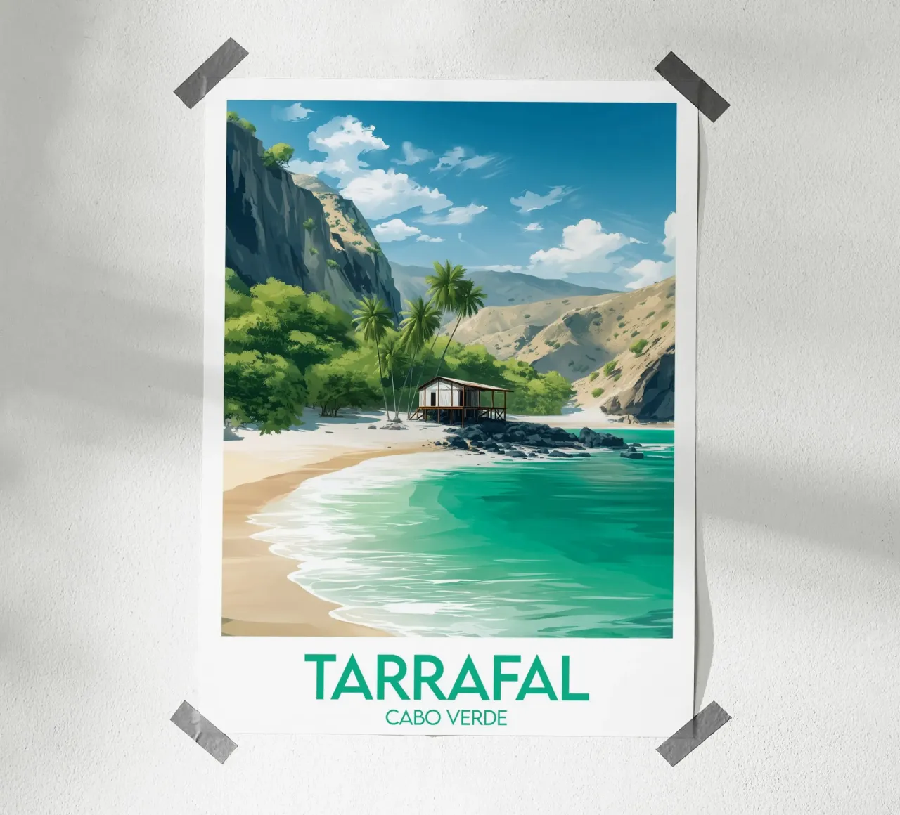 Tarrafal posters poster met kunststof frame van Frame the World
