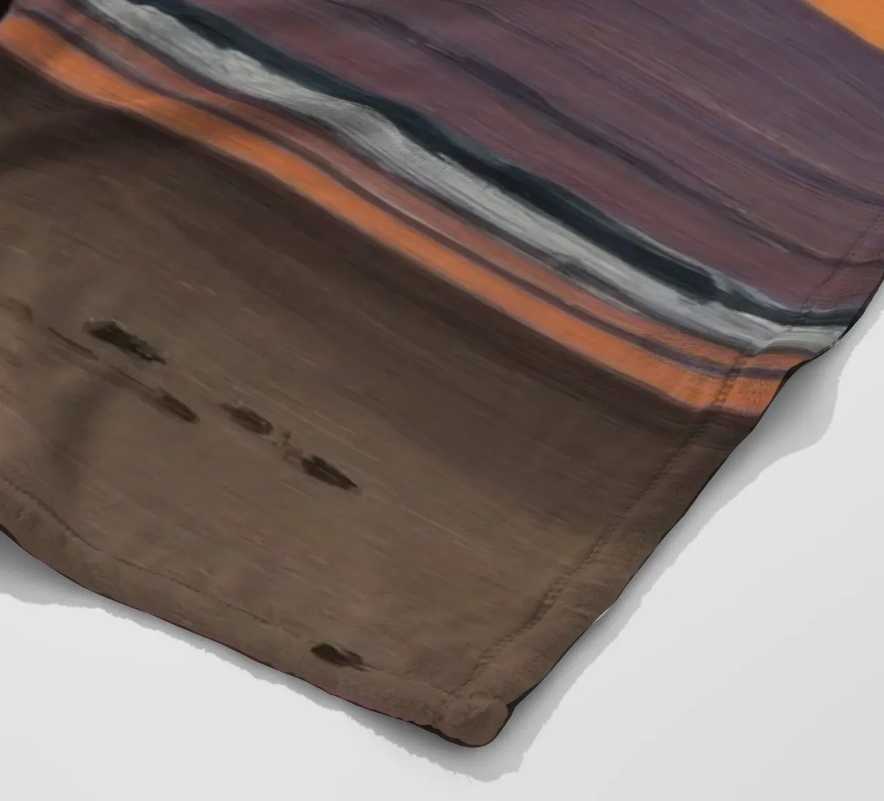 Empty Beach Fleecedecke von Art Center