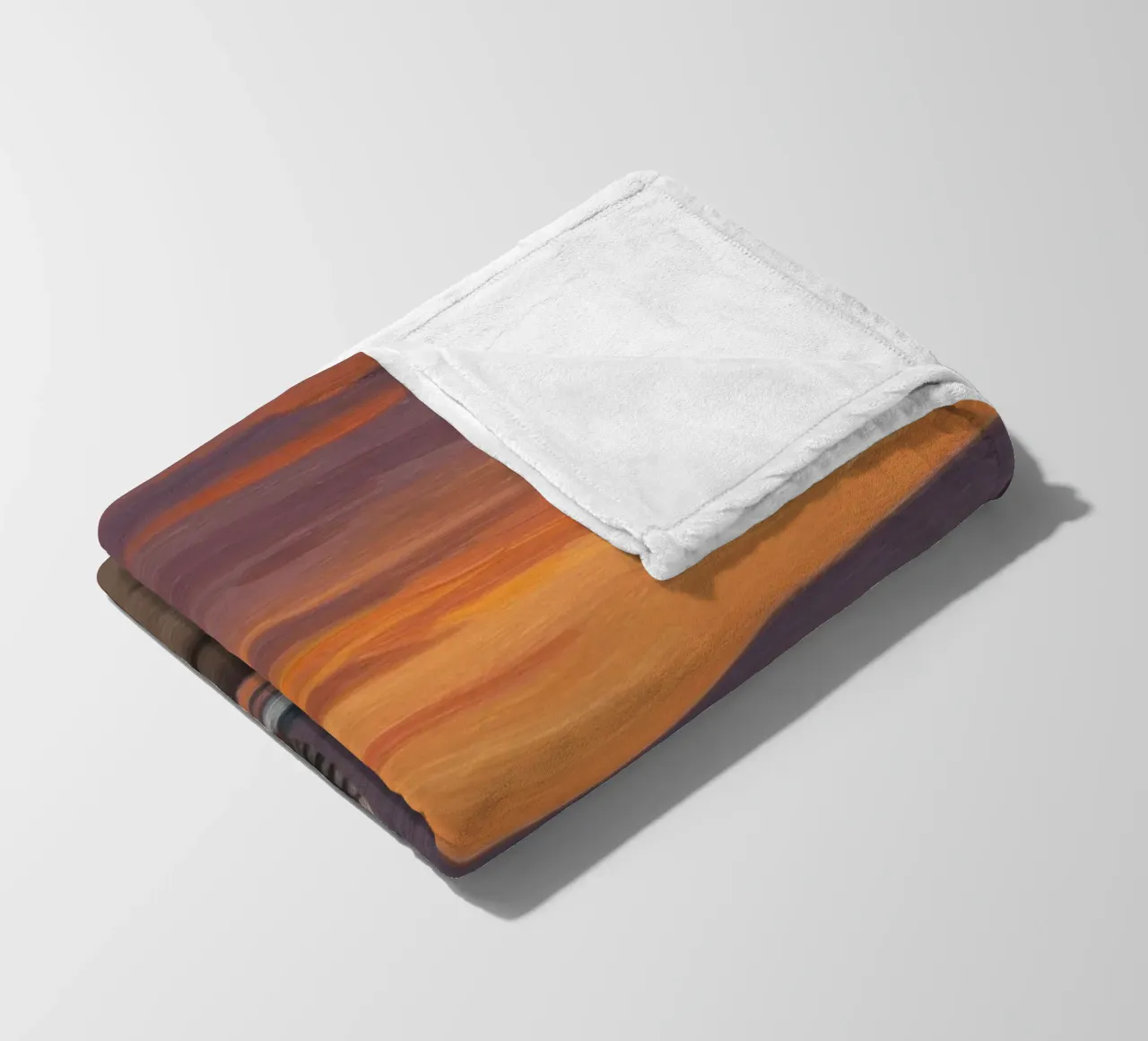 Empty Beach Fleecedecke von Art Center