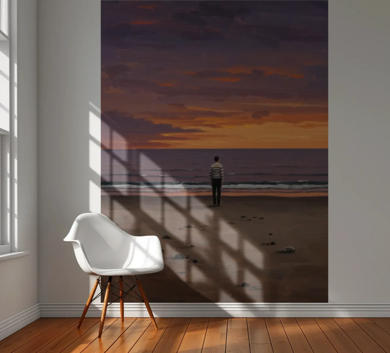 Leeg strand fotobehang van Art Center