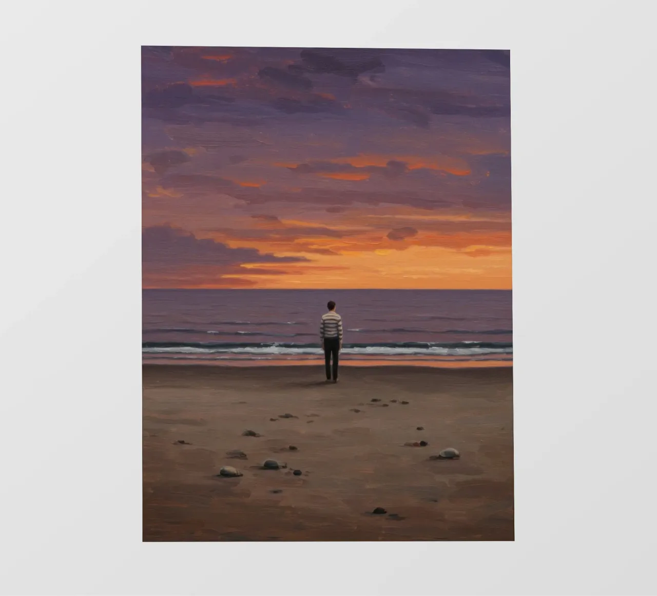 Leeg strand fotobehang van Art Center