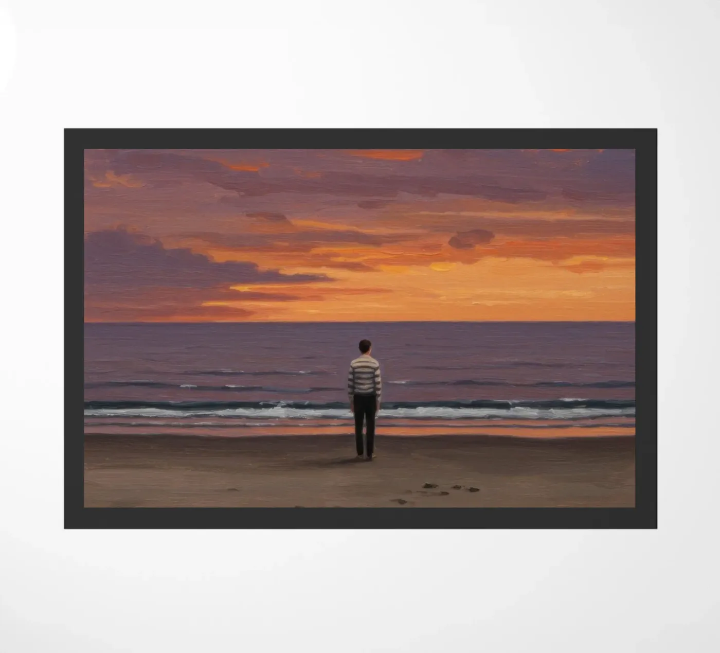 Leerer Strand Fußmatte von Art Center