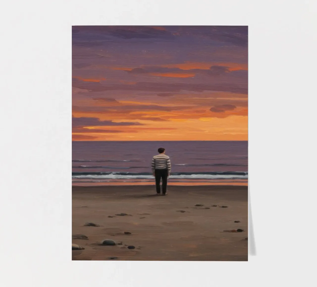 Empty Beach sticker sheet by Art Center