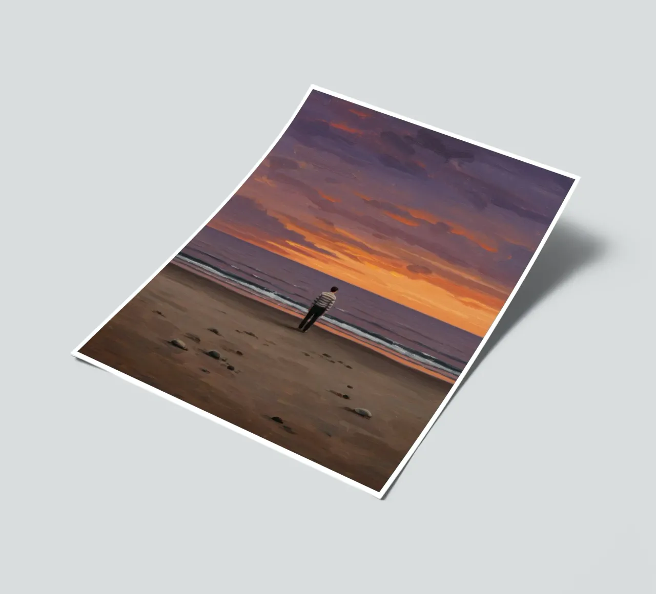 Empty Beach sticker sheet by Art Center