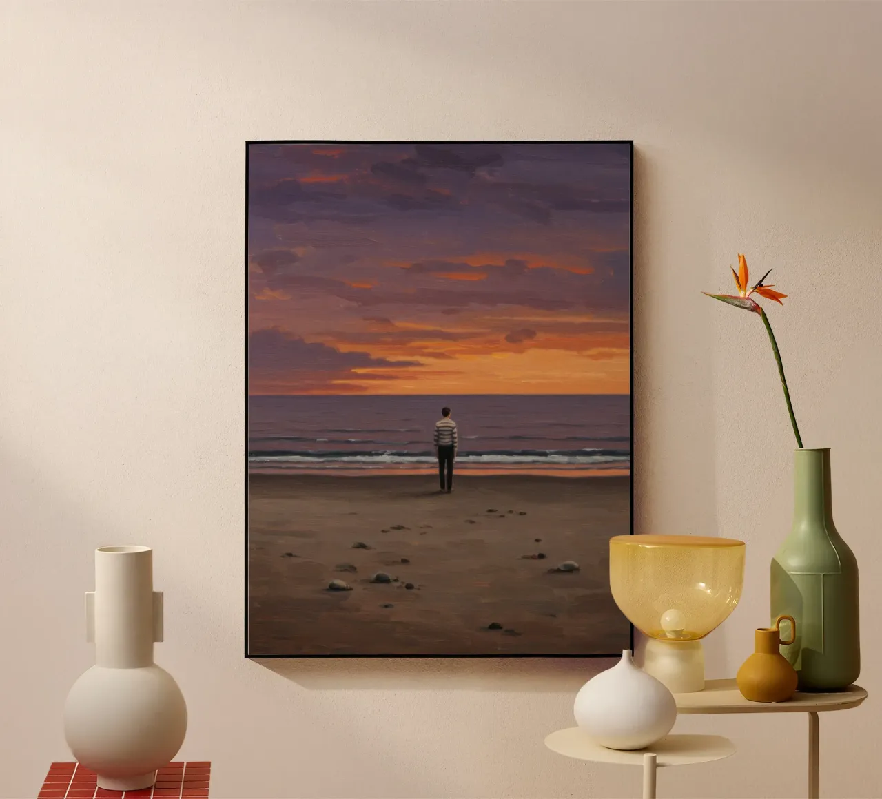 Spiaggia vuota plexiglass da Art Center