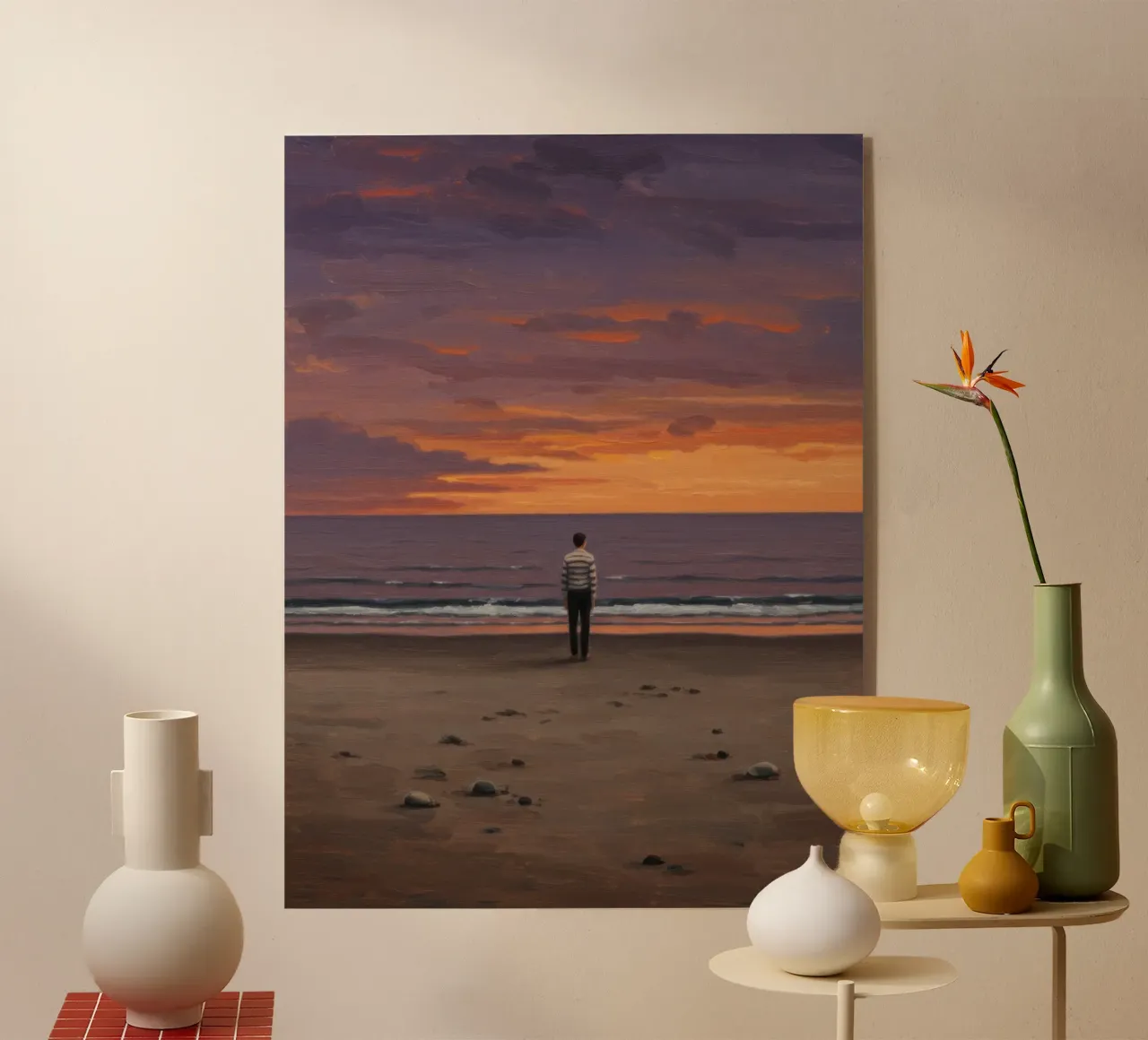 Spiaggia vuota plexiglass da Art Center