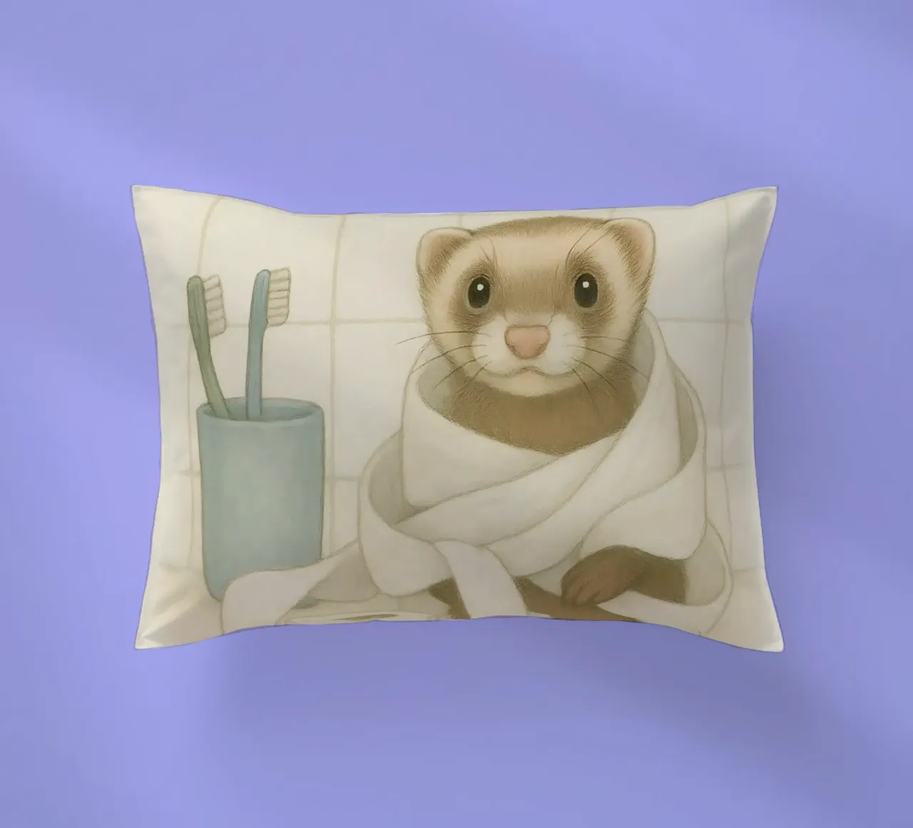 Funny Ferret Meme cuscino da Funny Humor Art
