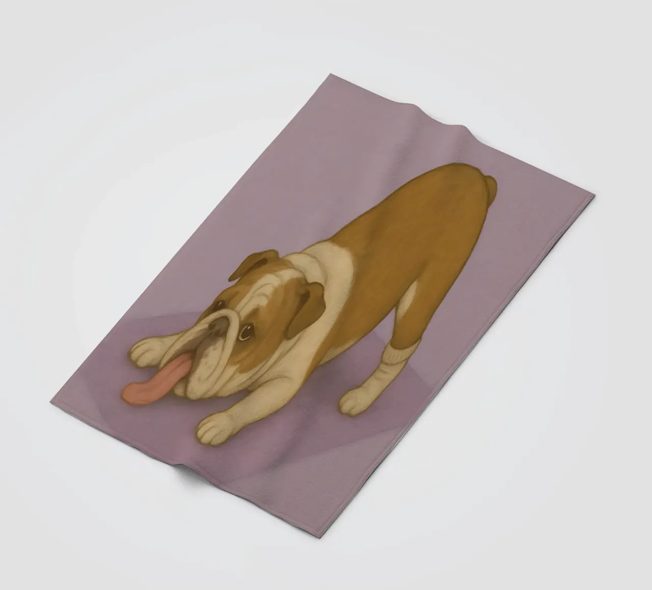 Meme divertente sul bulldog coperta in pile da Funny Humor Art