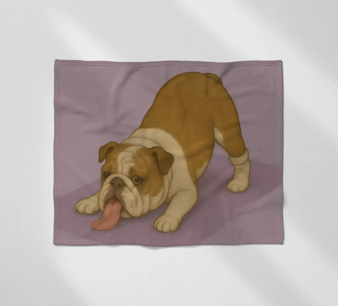 Meme divertente sul bulldog coperta in pile da Funny Humor Art