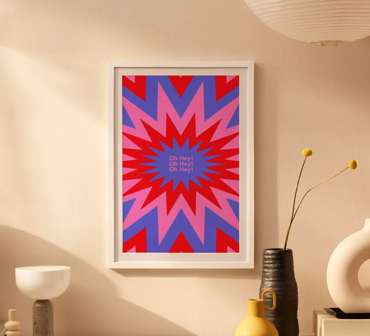 Boom poster con telaio in legno da La Come Di