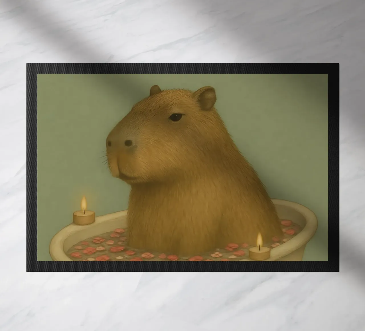 Meme divertente sui capibara zerbino da Funny Humor Art