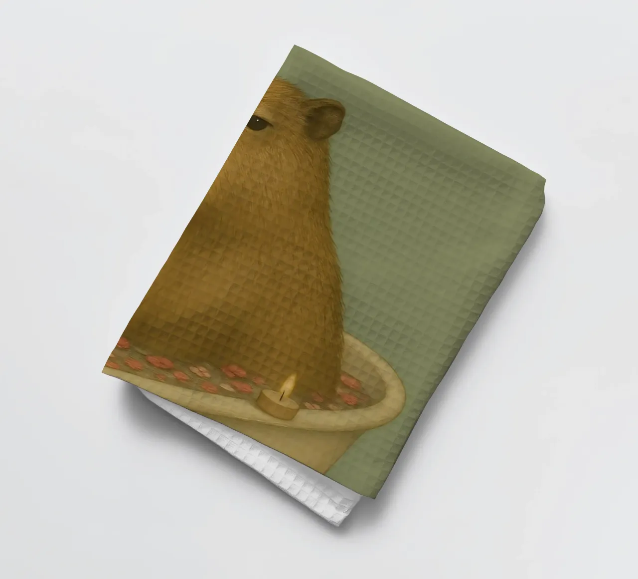 Mème Capybara torchon de Funny Humor Art