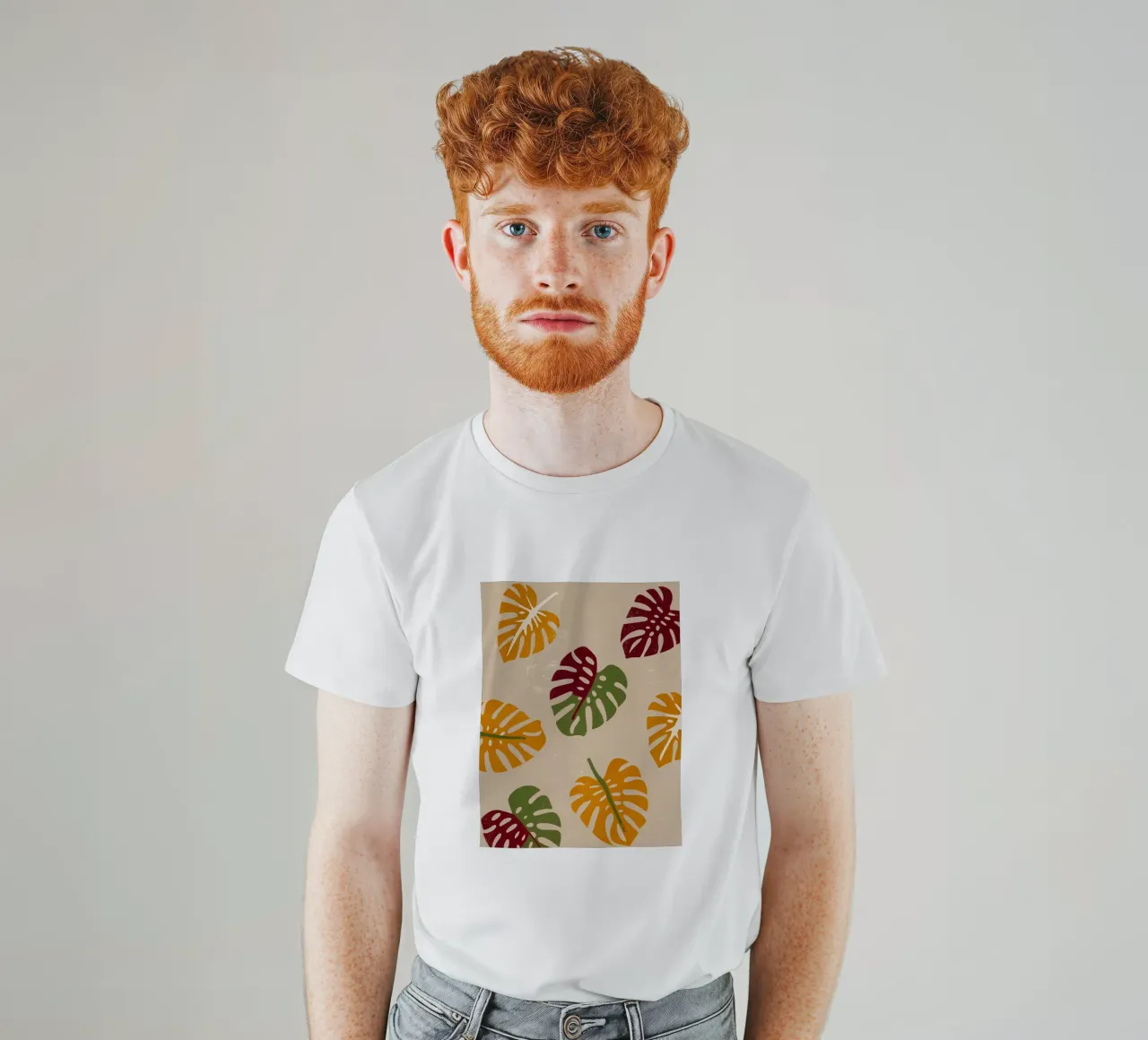 Monstera Retro Pop Flower t-shirt da THE LATEST SHOP