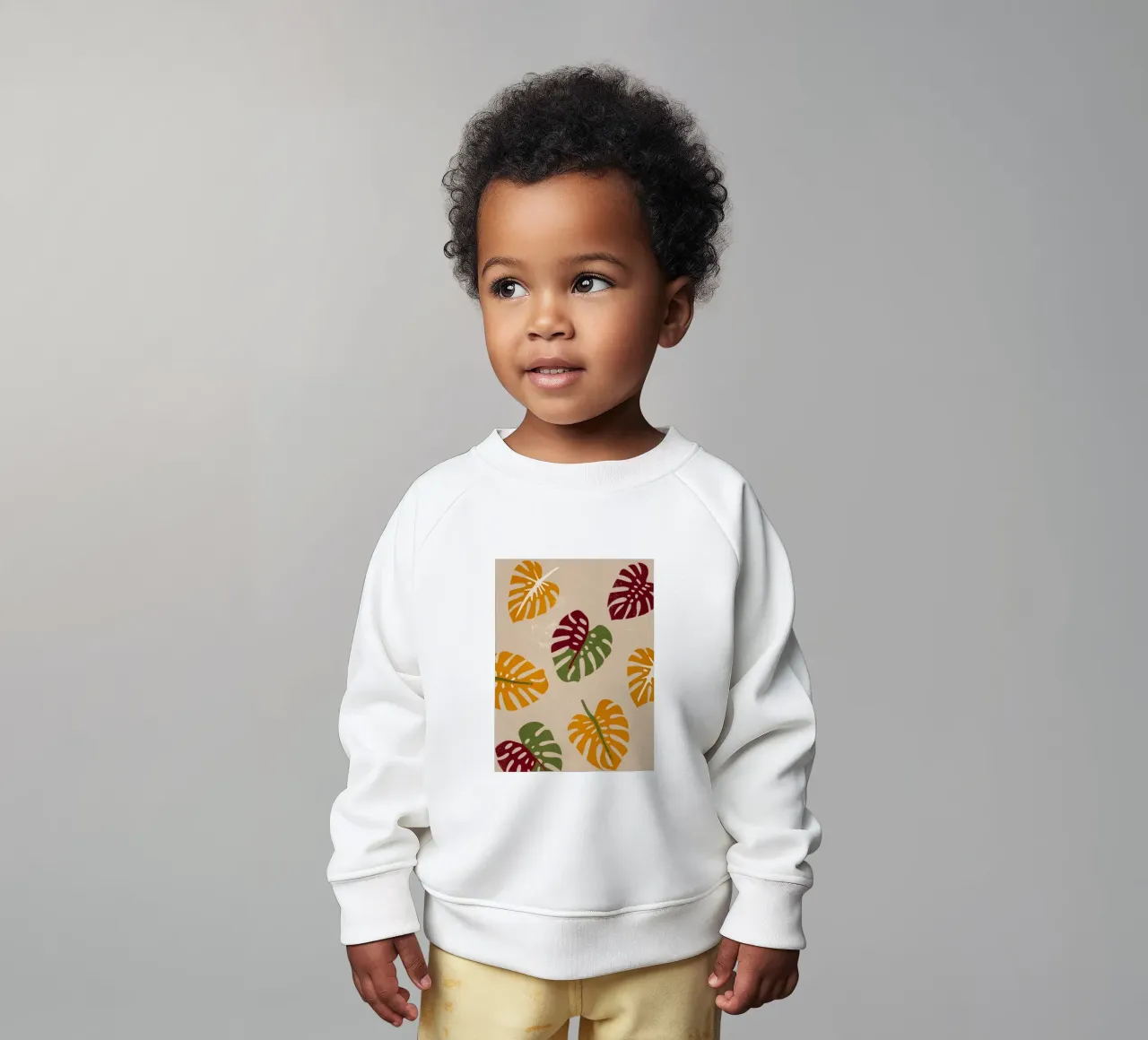 Monstera Retro Pop Flower felpa neonato da THE LATEST SHOP