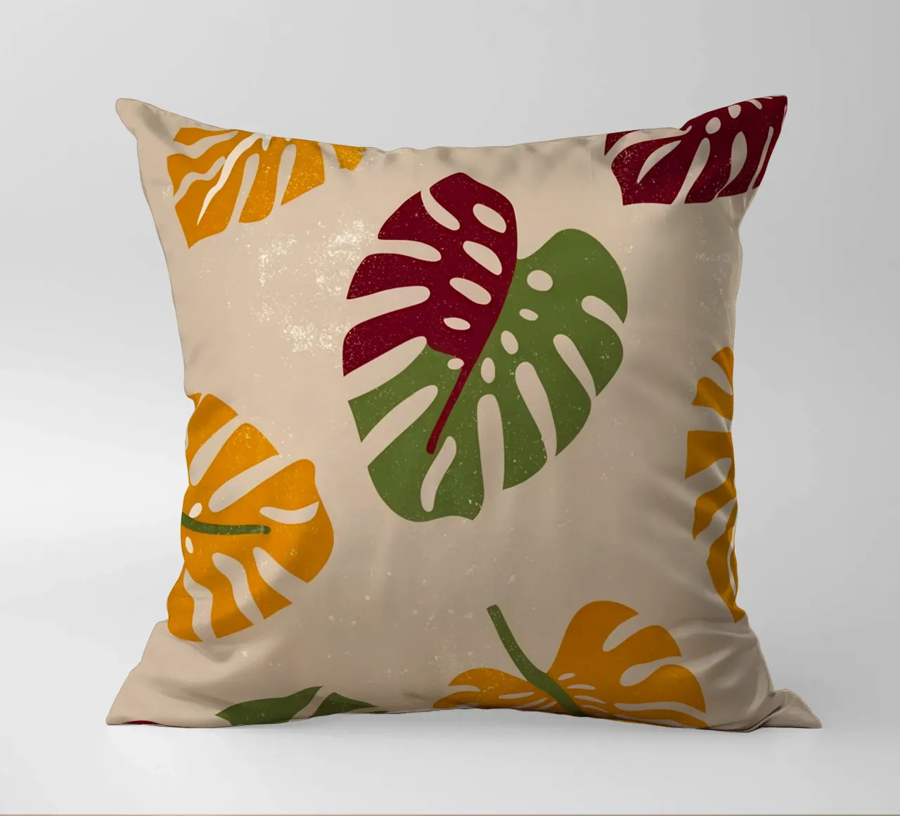 Monstera Retro Pop Flower cuscino da THE LATEST SHOP