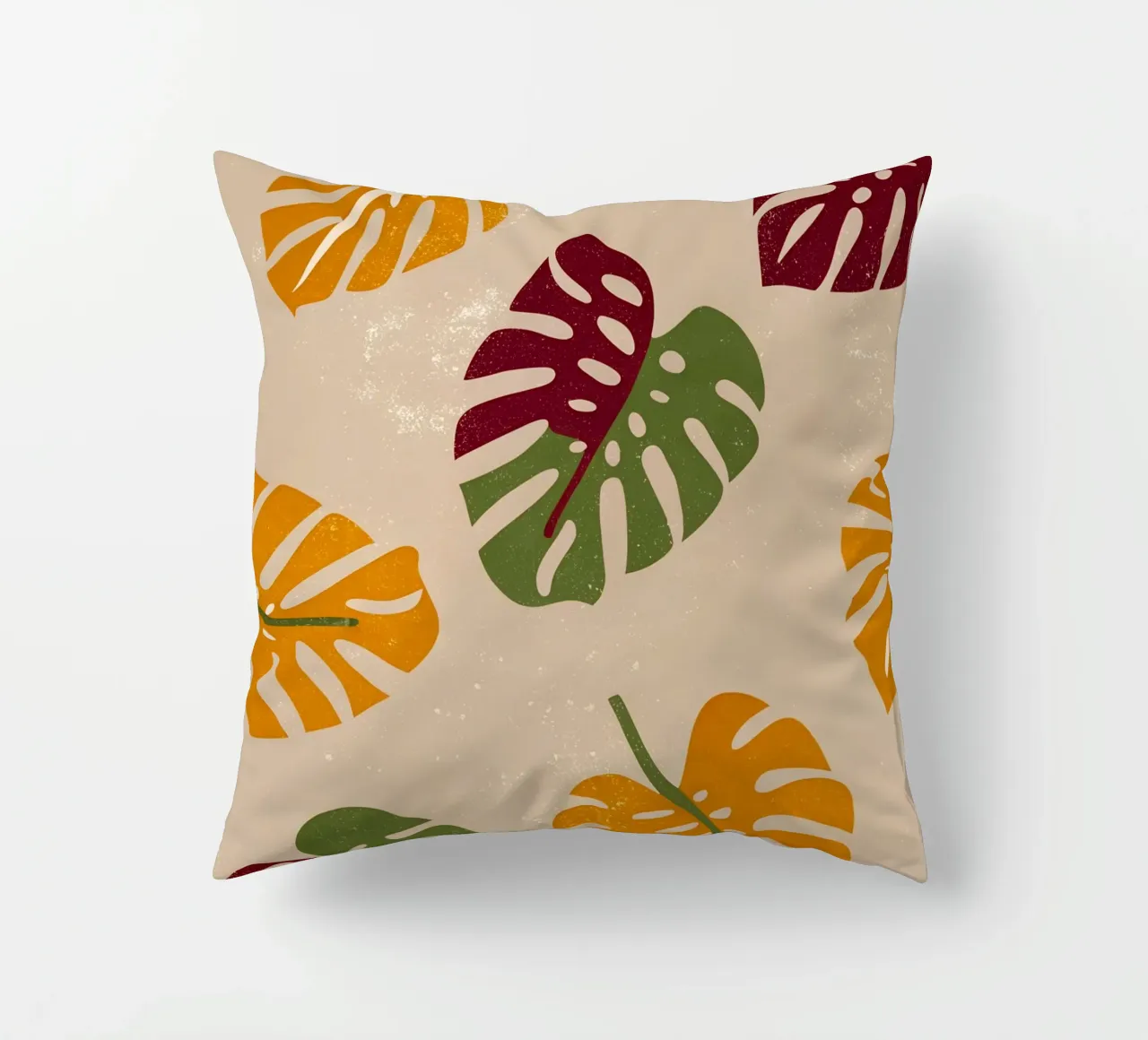 Monstera Retro Pop Flower cuscino da THE LATEST SHOP