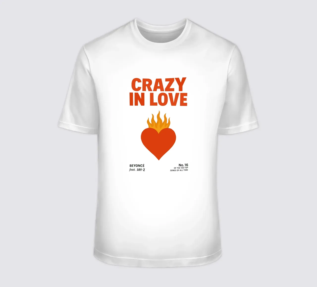 Beyoncé & Jay-Z – Heart on Fire Print t-shirt da Studio Mooodz