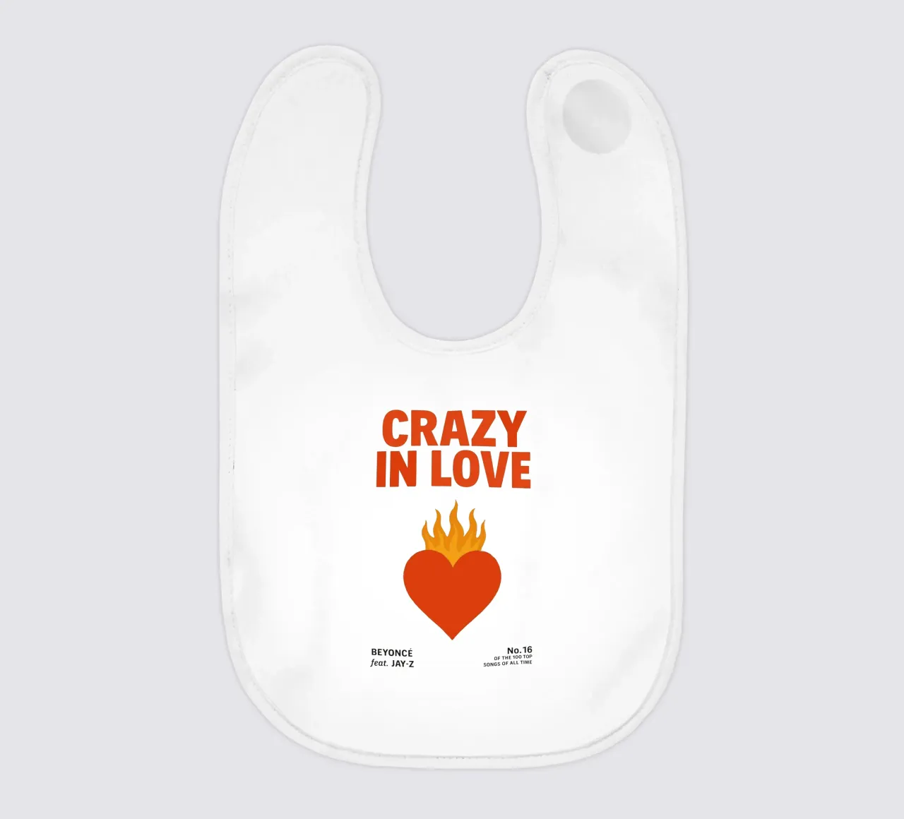 Beyoncé & Jay-Z – Heart on Fire Print bavaglino da Studio Mooodz