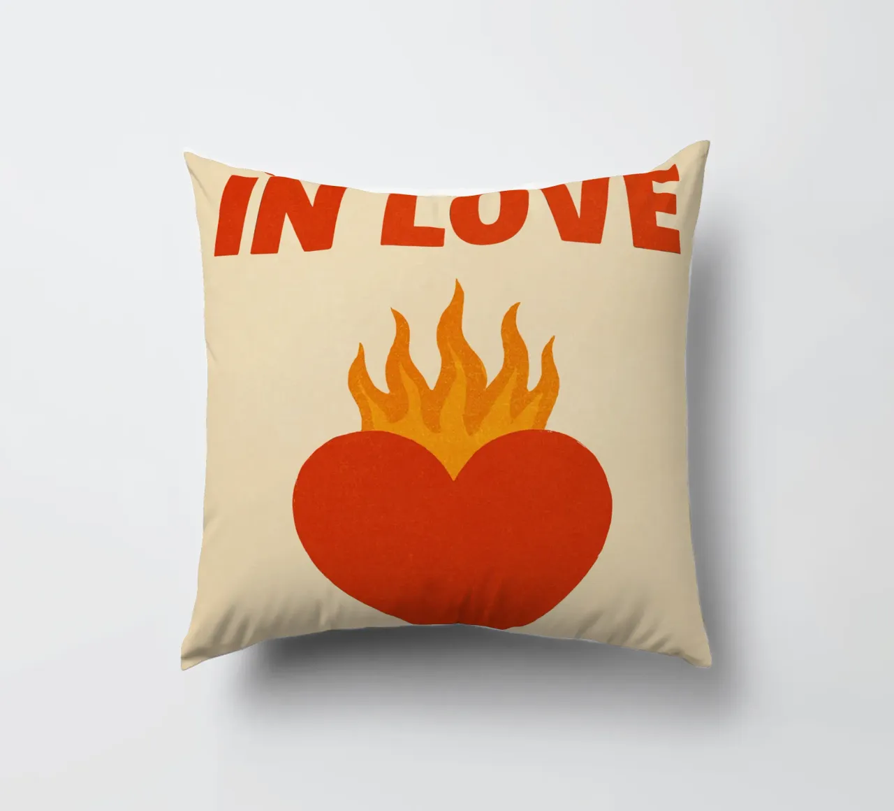Beyoncé & Jay-Z – Heart on Fire Print cuscino da Studio Mooodz
