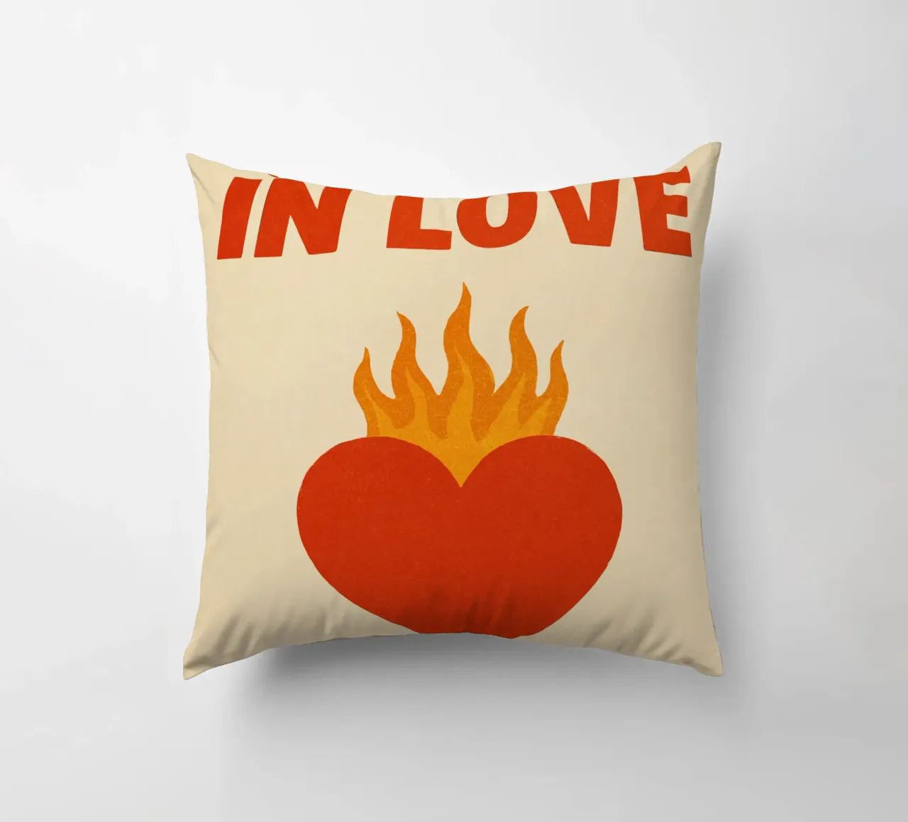 Beyoncé & Jay-Z – Heart on Fire Print cuscino da Studio Mooodz