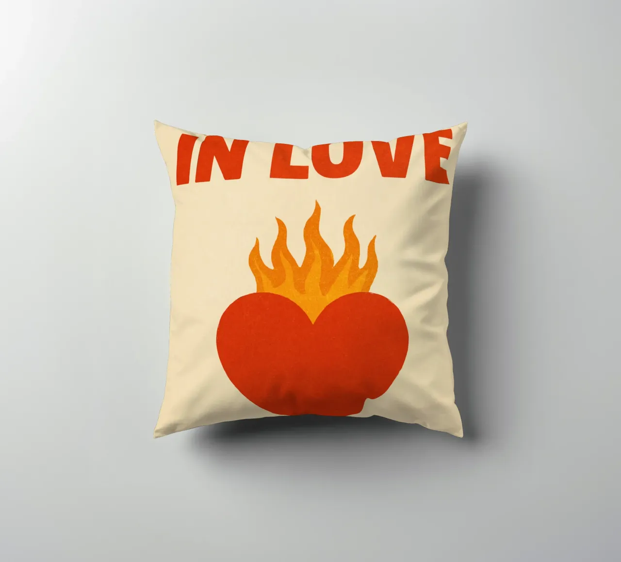 Beyoncé & Jay-Z – Heart on Fire Print cuscino da Studio Mooodz