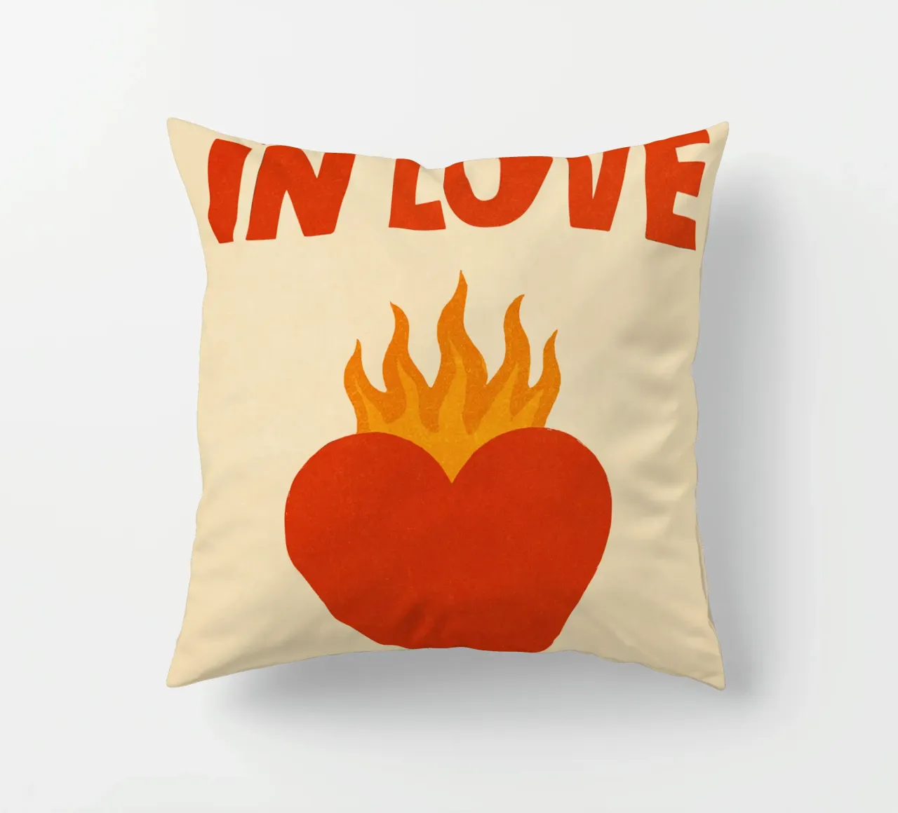 Beyoncé & Jay-Z – Heart on Fire Print cuscino da Studio Mooodz