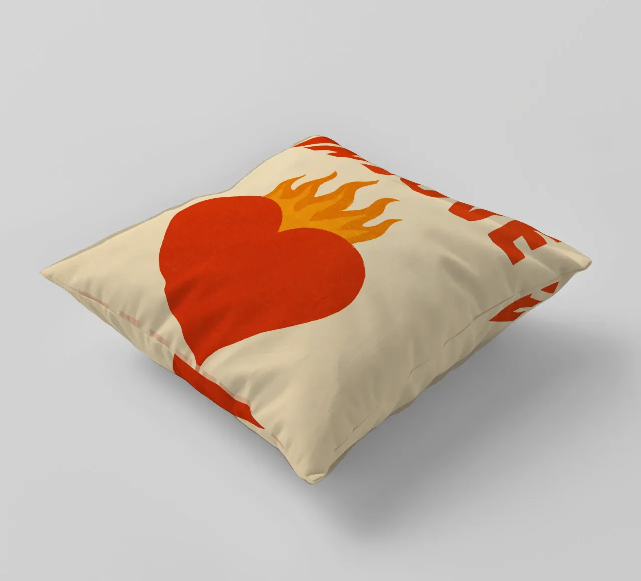 Beyoncé & Jay-Z – Heart on Fire Print cuscino da Studio Mooodz