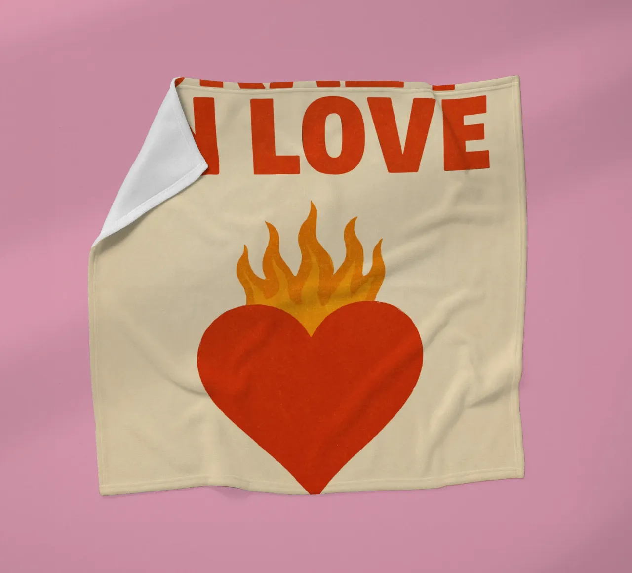 Beyoncé & Jay-Z – Heart on Fire Print coperta in pile da Studio Mooodz