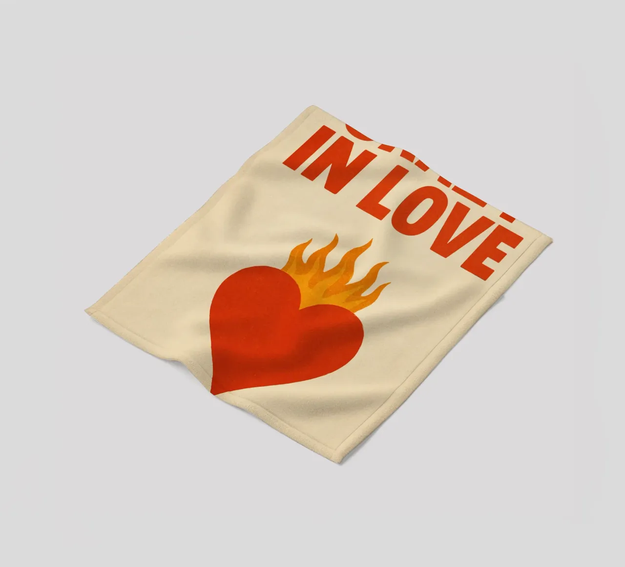 Beyoncé & Jay-Z – Heart on Fire Print coperta in pile da Studio Mooodz