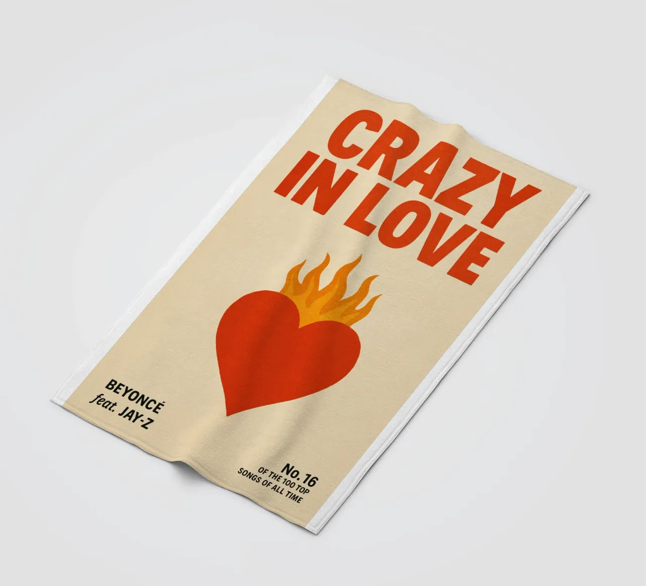 Beyoncé & Jay-Z – Heart on Fire Print coperta in pile da Studio Mooodz
