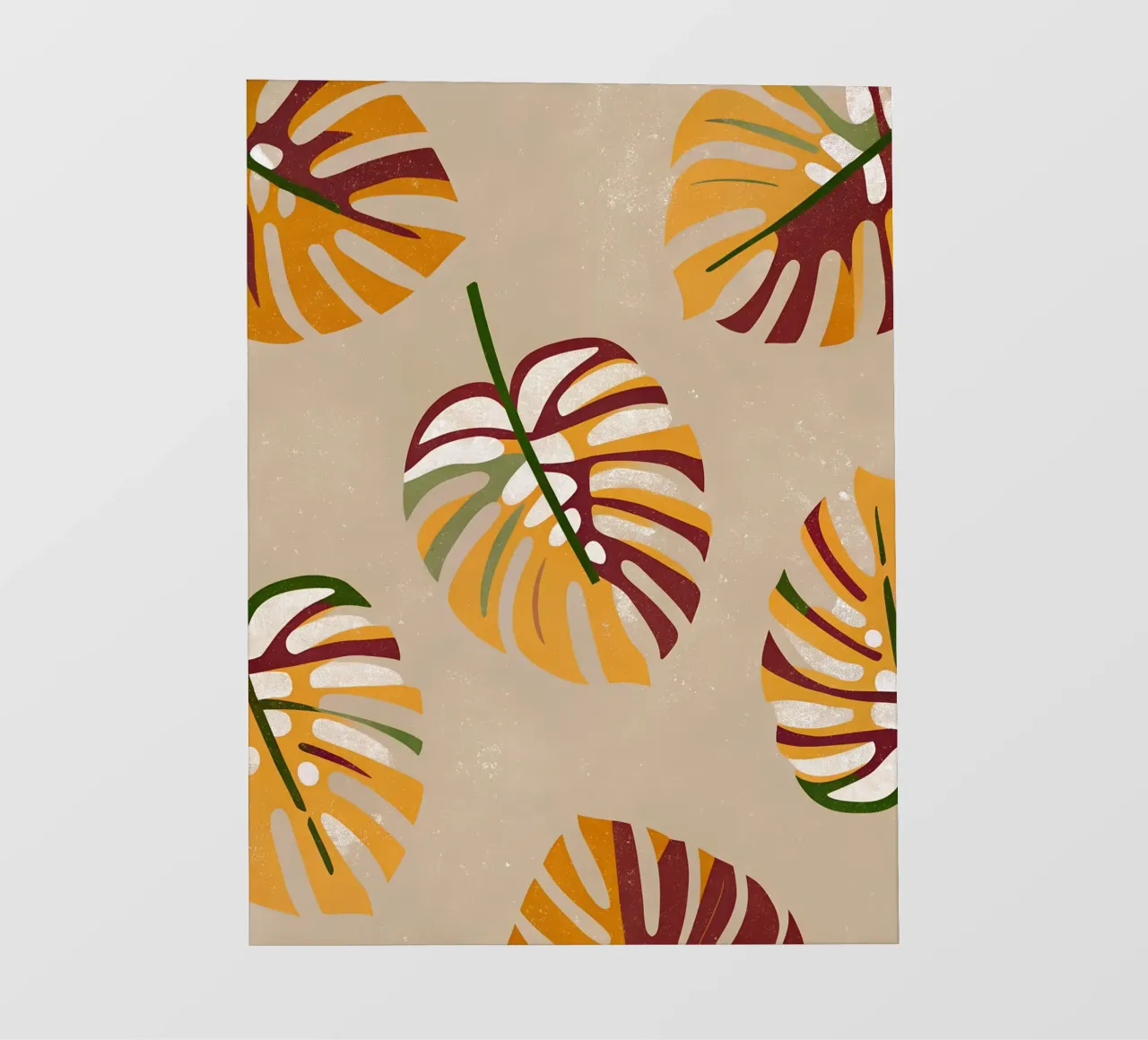 Monstera Retro Pop Flower pellicola backlit da THE LATEST SHOP