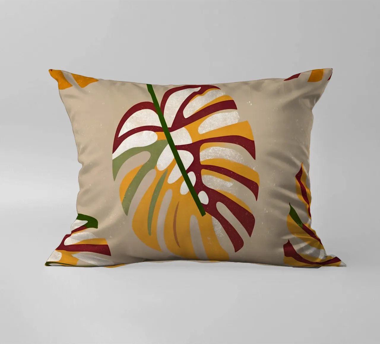 Monstera Retro Pop Flower cuscino da THE LATEST SHOP