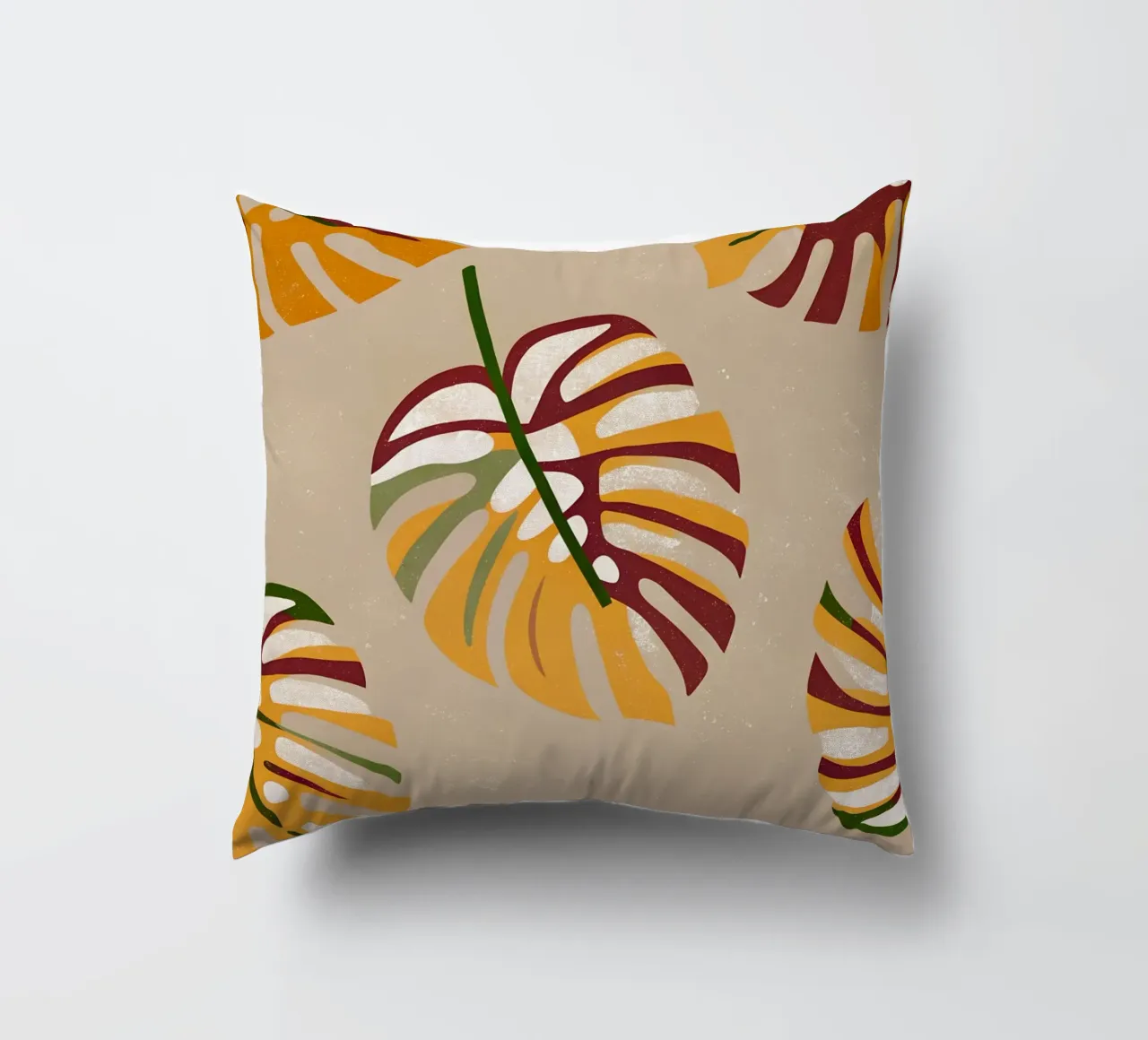 Monstera Retro Pop Flower cuscino da THE LATEST SHOP