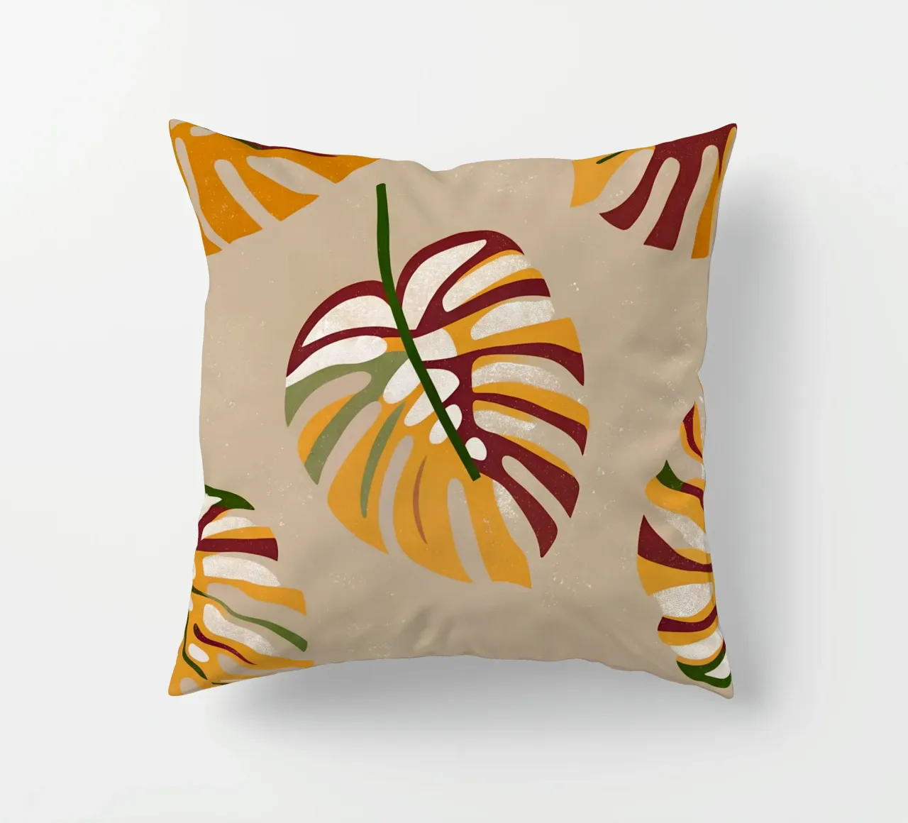 Monstera Retro Pop Flower cuscino da THE LATEST SHOP