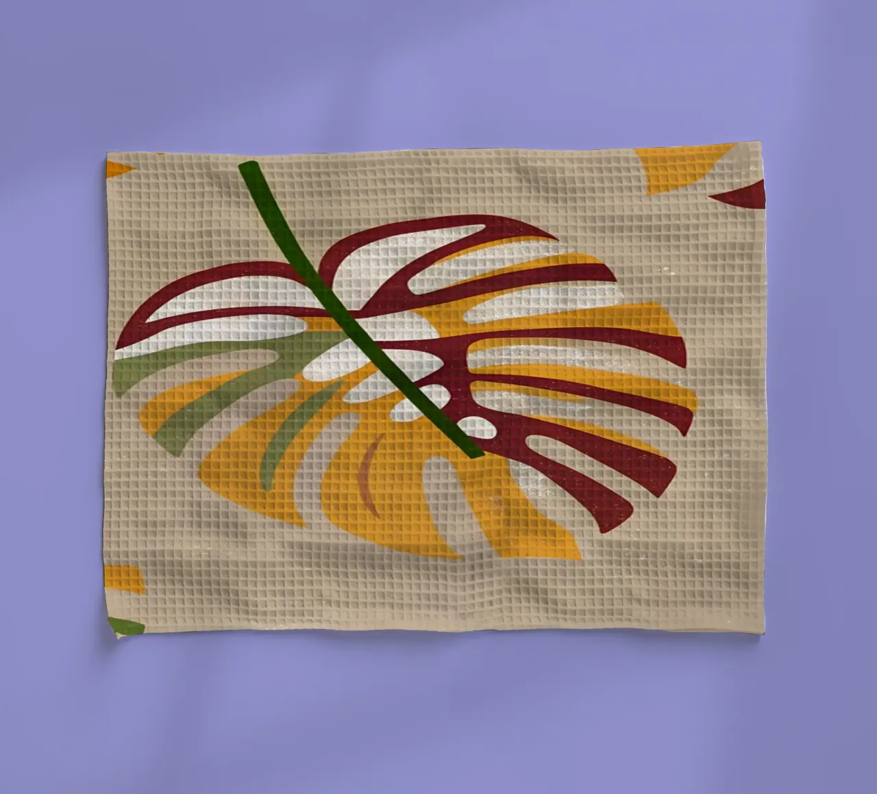 Monstera Retro Pop Flower canovaccio da cucina da THE LATEST SHOP