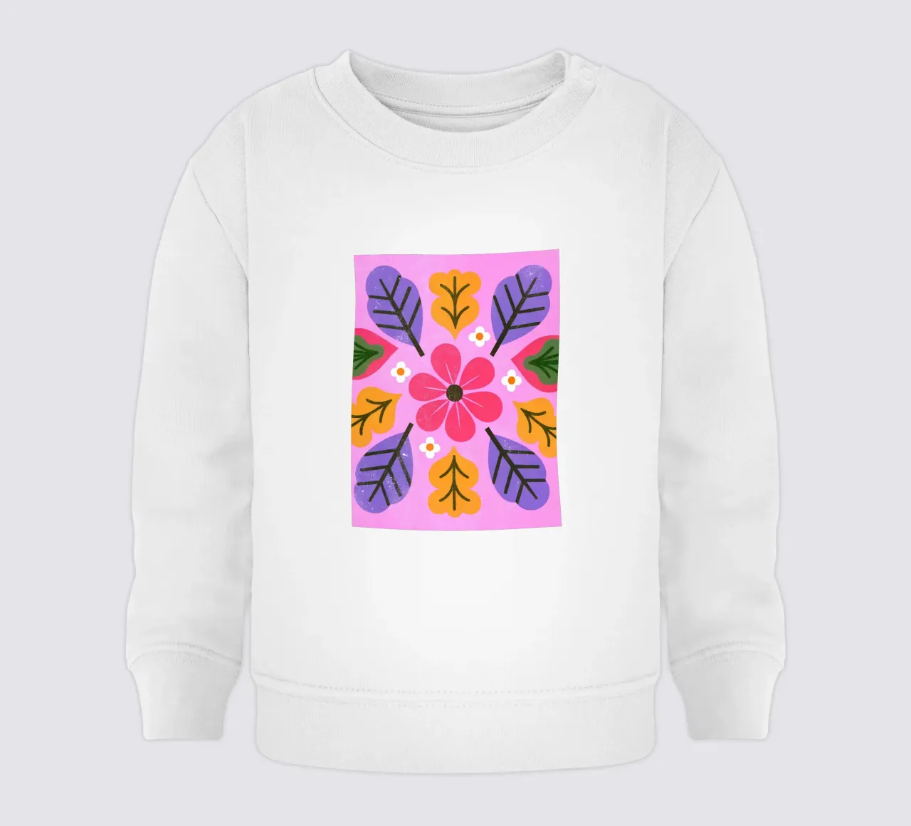 Fiori retrò pop felpa neonato da THE LATEST SHOP