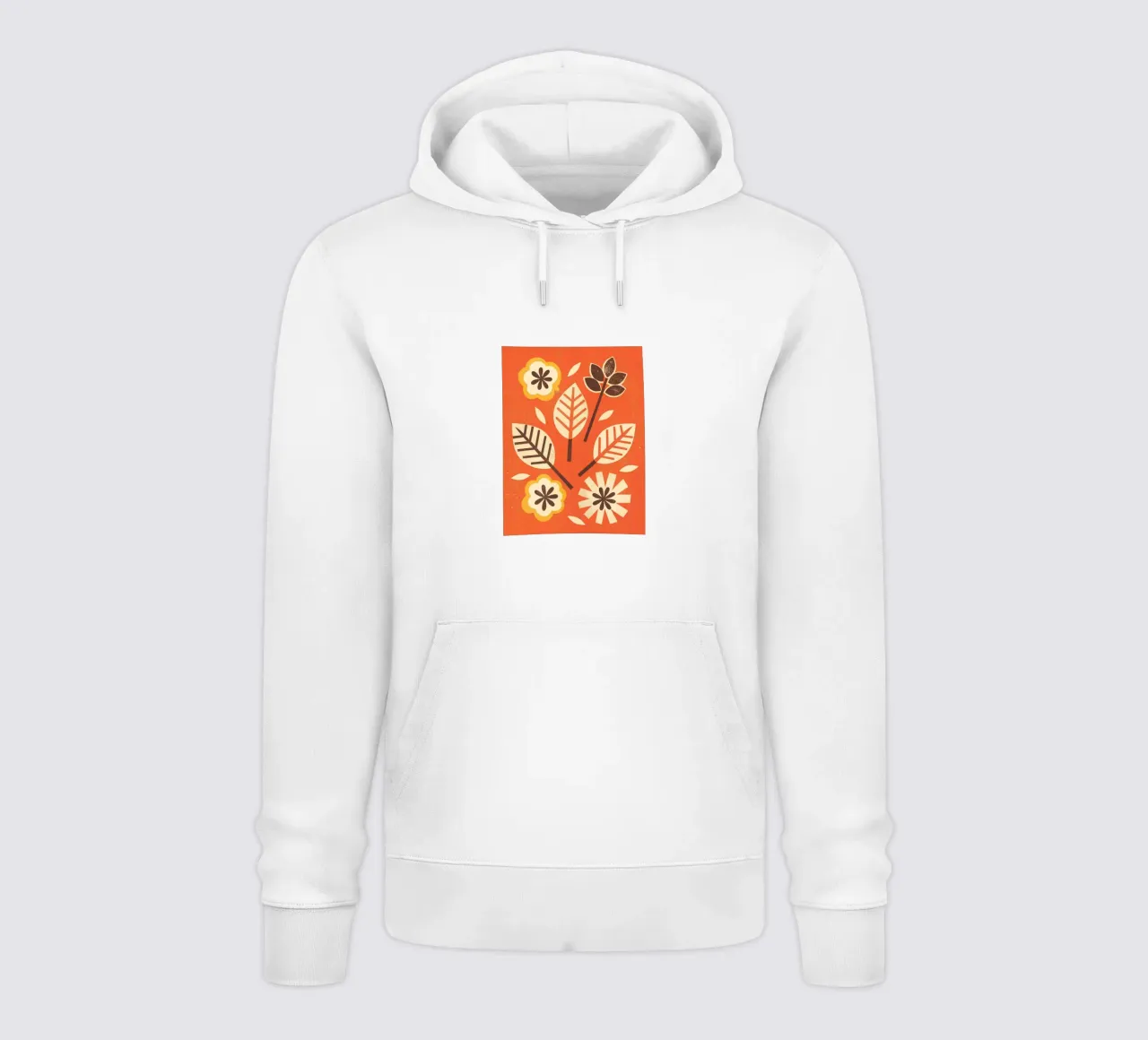 Fiori e foglie retrò pop felpa con cappuccio da THE LATEST SHOP