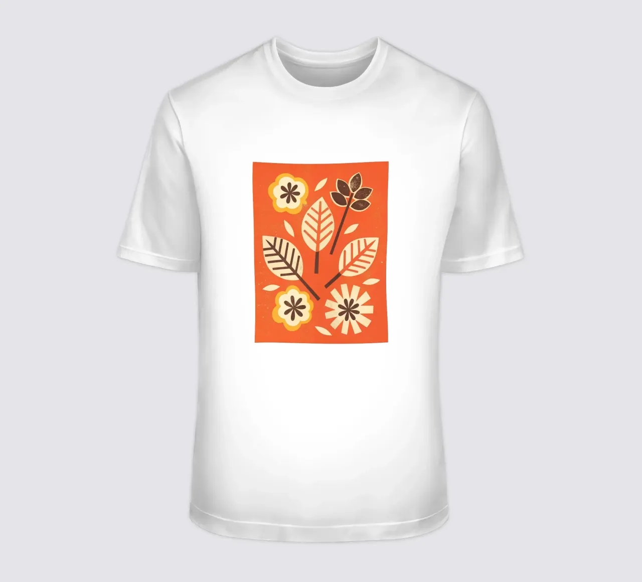 Fiori e foglie retrò pop t-shirt da THE LATEST SHOP