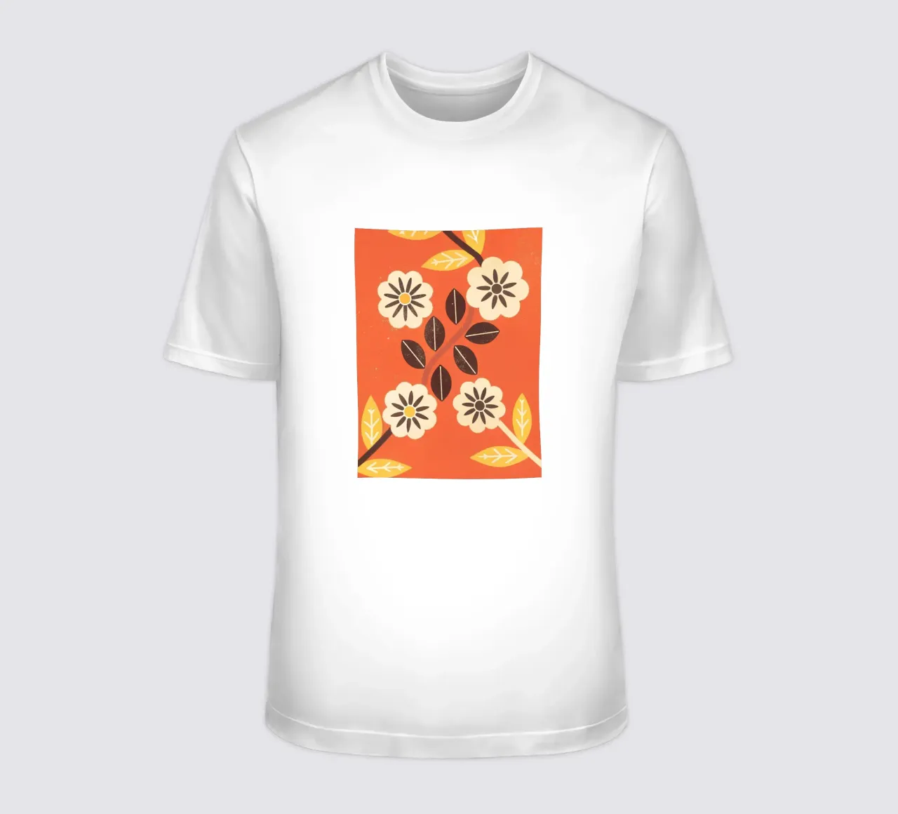 Fiori e foglie retrò pop t-shirt da THE LATEST SHOP
