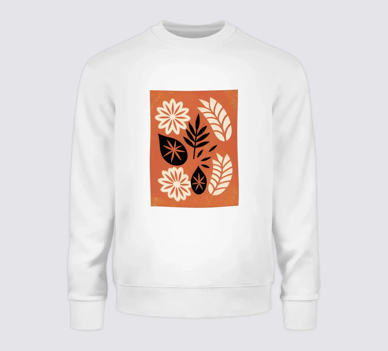 Fiori e foglie retrò pop felpa da THE LATEST SHOP