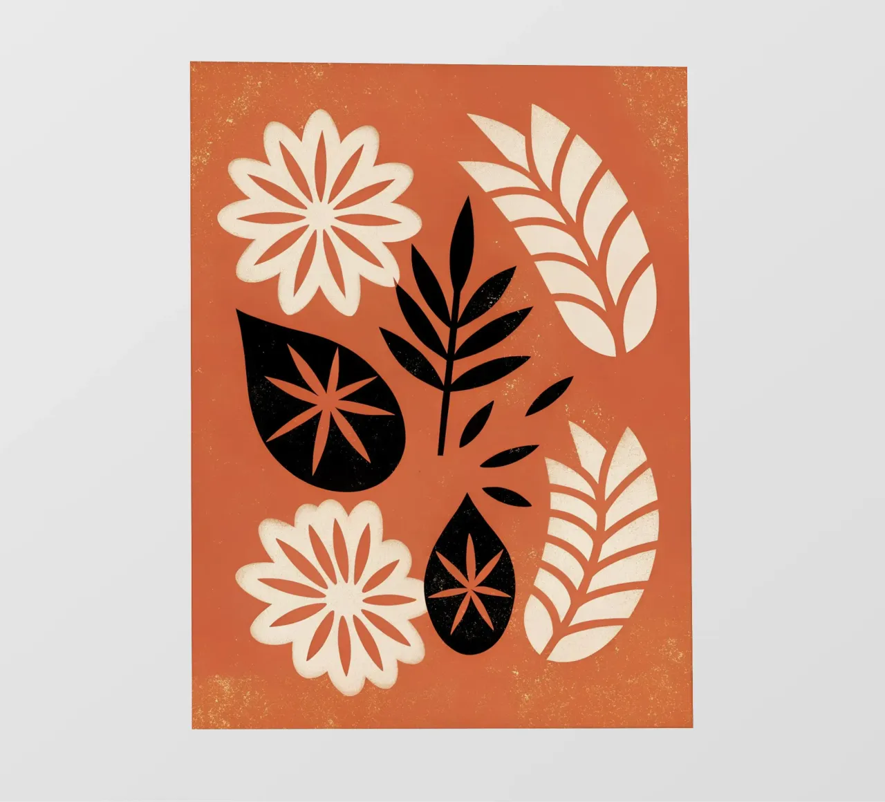 Fiori e foglie retrò pop pellicola backlit da THE LATEST SHOP