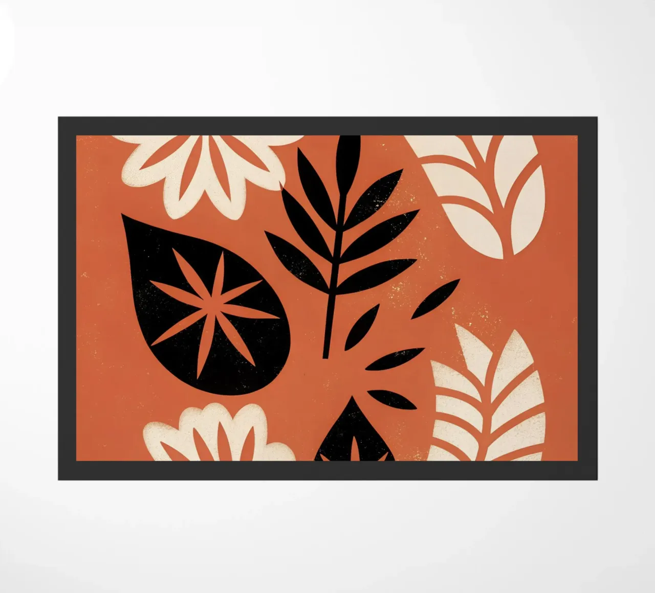 Fiori e foglie retrò pop zerbino da THE LATEST SHOP