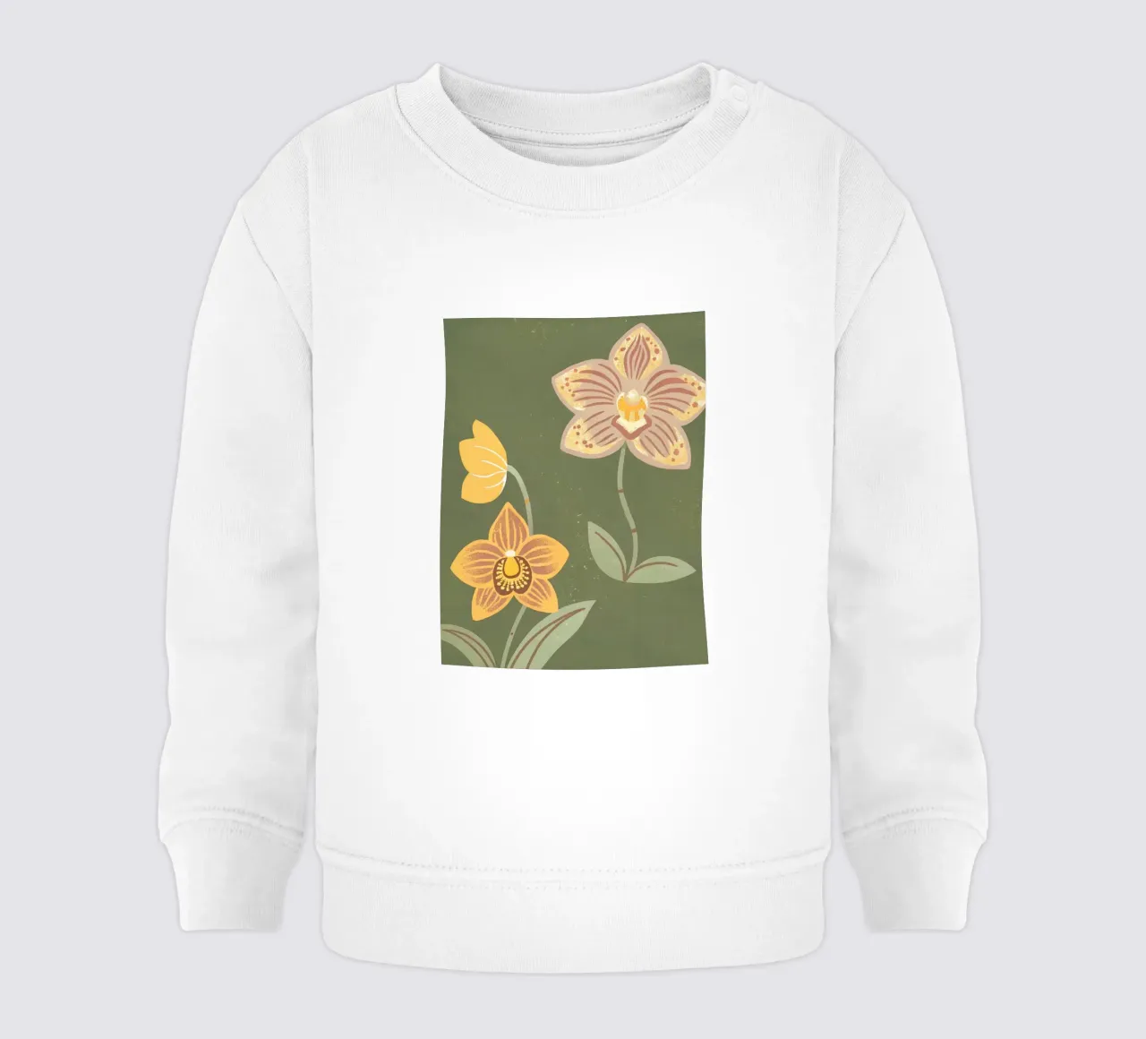 Fiori retrò pop felpa neonato da THE LATEST SHOP