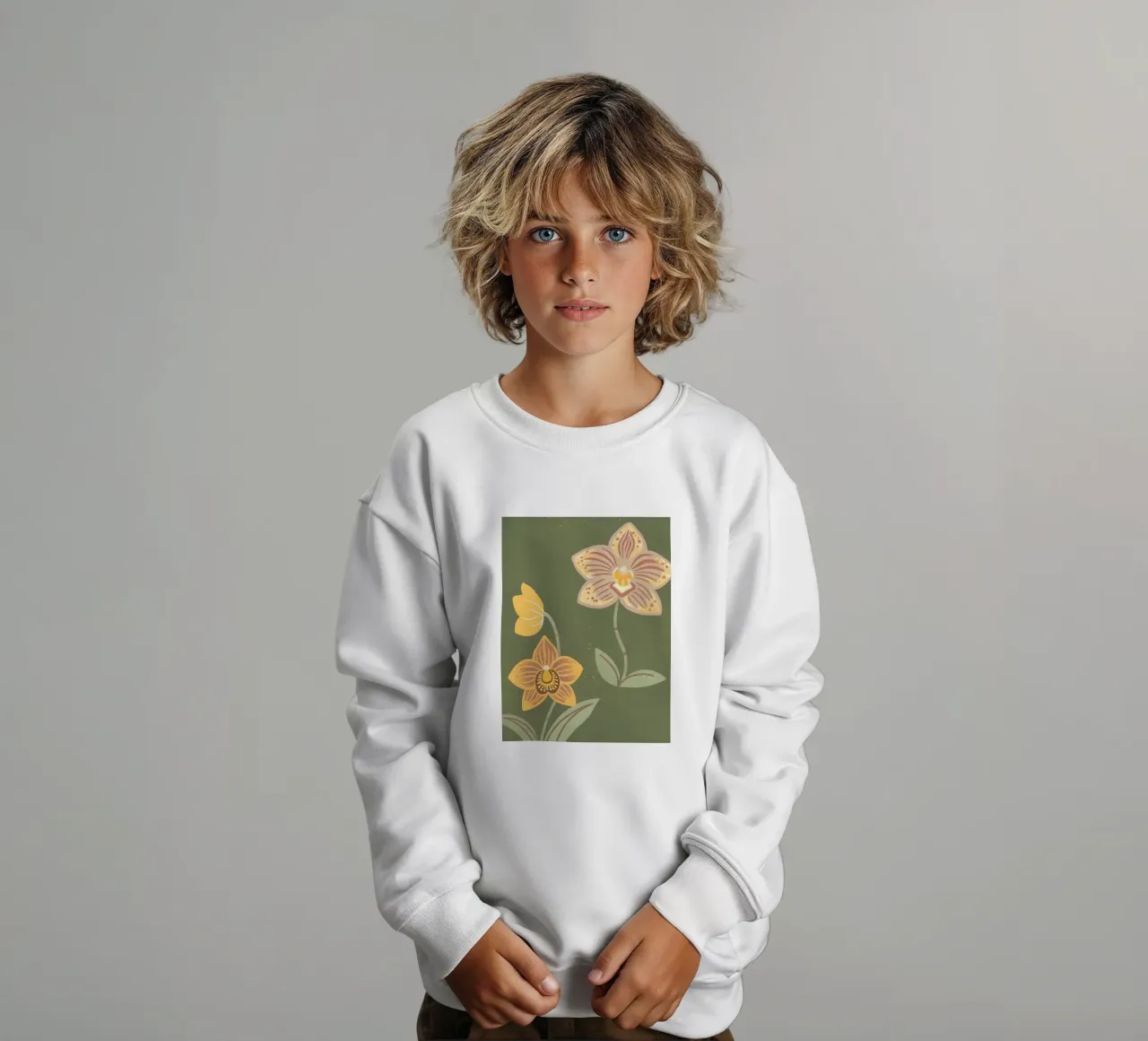 Fiori retrò pop felpa bambino da THE LATEST SHOP